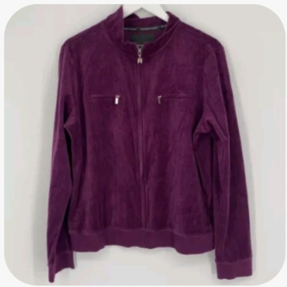Victoria's secret velour zip up jacket